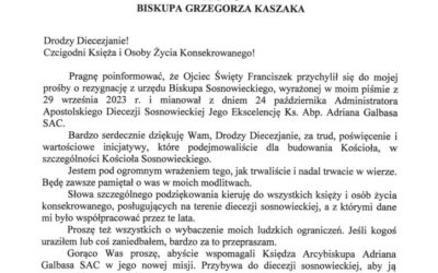 Słowo Biskupa Grzegorza Kaszaka